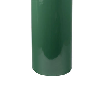 Miles 22.75" Mid-Century Modern Metal Sleek Cylinder Drink Table